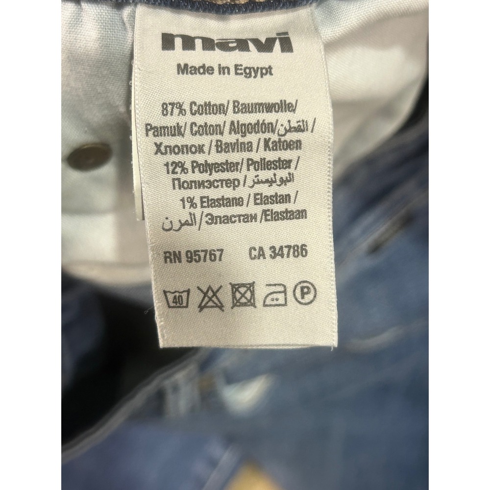 Mavi Jeans‎ Marcus Slim Straight Leg Blue Wash Denim Men's Jeans 42x30 - Picture 5 of 8